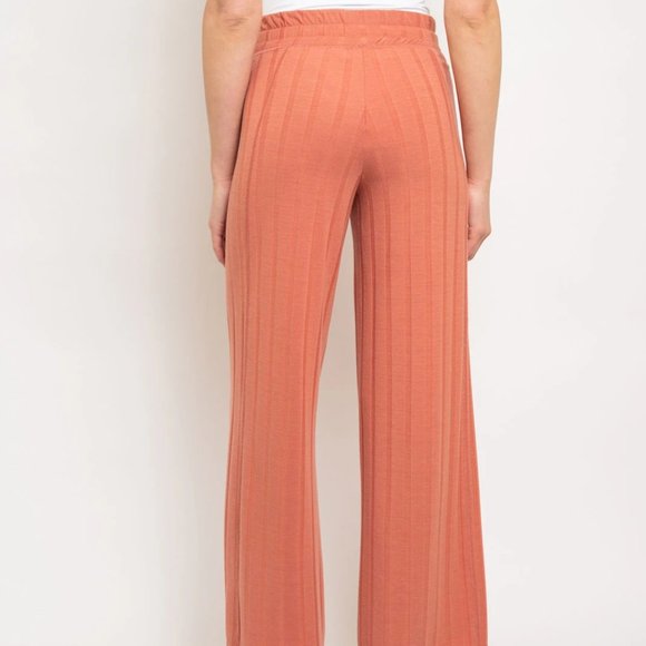 CHEERFUL AND COMFY CASUAL WIDE LEGGED PANTS - Picture 4 of 4